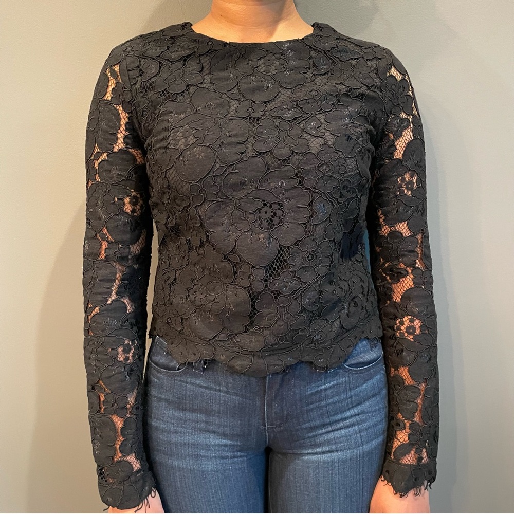 Wayf Erin Lace Top, Size XS